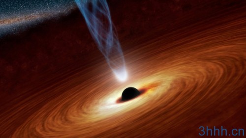 Artist’s illustration of a supermassive black hole